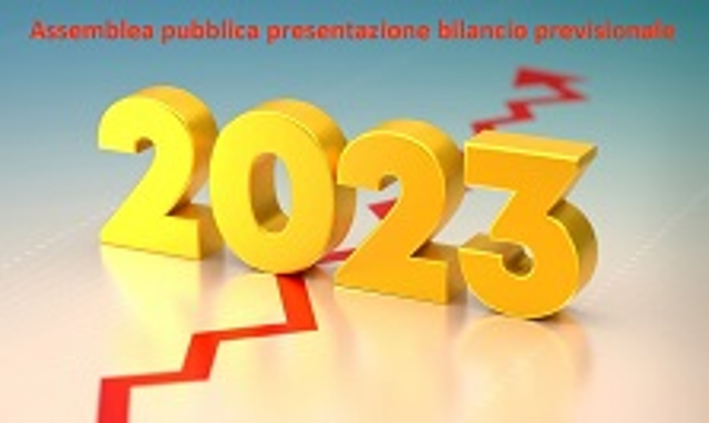 27/12: Assemblea pubblica presentazione bilancio 2023