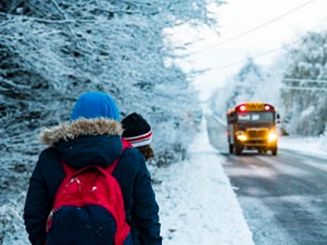 Trasporto scolastico in caso di avverse condizioni climatiche